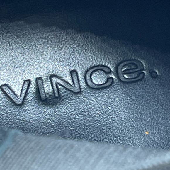 Vince Henderson Boots Womens Size 7 M Black Leather Block Heel Bootie Casual - Picture 10 of 10